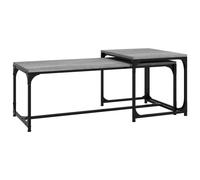 Vidaxl Tables Basses 2 Pcs Sonoma Gris Bois D'ingénierie Marron