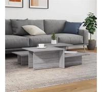 Vidaxl Tables Basses 2 Pcs Sonoma Gris Bois D'ingénierie Marron