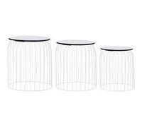 Tables Basses 3 Pcs Blanc - Vidaxl Blanc