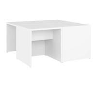 Vidaxl Tables Basses 4 Pcs Blanc 33x33x33 Cm Aggloméré Blanc