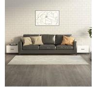 Table Basse et Pieds en Métal Blanc Brillant 50x50x40cm Table d’Appoint vidaXL