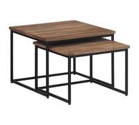 Vidaxl Tables Basses Gigognes 2 Pcs Bois Massif De Teck Marron