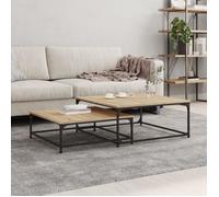 vidaXL Tables basses gigognes 2 pièces chêne sonoma en bois d'ingénierie 832819