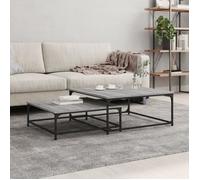 vidaXL Tables basses gigognes 832821 2 pcs Sonoma gris bois d'ingénierie