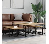 vidaXL Tables basses gigognes 5 pcs chêne sonoma bois d'ingénierie 835335