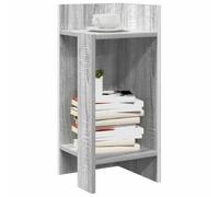 vidaXL Tables d'appoint 2 pcs avec étagère sonoma gris 25,5x27x60 cm