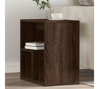 vidaXL Tables d'appoint 2 pcs chêne marron 50x30x50 cm bois ingénierie, bout de canapé, table de canapé, table de salon, 840568 Marron G