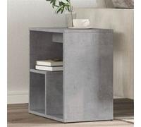 vidaXL Tables d'appoint 2 pcs gris béton 50x30x50 cm bois d'ingénierie