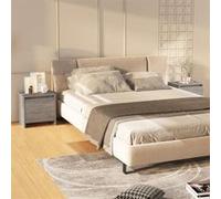 vidaXL Tables de chevet 2 pcs Sonoma gris 45x34x44,5 cm Aggloméré
