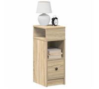 vidaXL - Tables de chevet 2 pièces avec tiroir - Chêne Sonoma - 25x31x66 cm