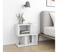 Vidaxl Tables De Chevet 2 Pcs Blanc 50x30x51,5 Cm Aggloméré