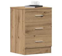 vidaXL Tables de chevet chêne artisanal 38x35x55 cm 2 pcs