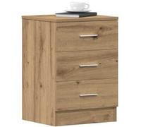 vidaXL Tables de chevet chêne artisanal 38x35x55 cm 2 pcs