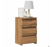 vidaXL Tables de chevet 856525 2 pièces en bois d'ingénierie chêne artisanal