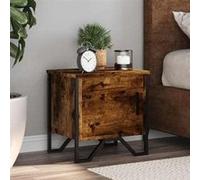 vidaXL Tables de Chevet 2 pcs chêne fumé 40x30x40 cm Bois d'ingénierie, Table d'appoint, Armoire de lit, Table d'appoint pour la Chambre