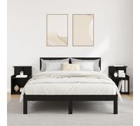 Vidaxl Tables De Chevet 2 Pcs Chêne Noir 40x35x60 Cm Bois D'ingénierie Noir