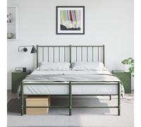 vidaXL Tables de chevet 2 pcs vert 34,5x39x44 cm acier