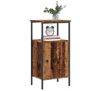 Vidaxl Tables De Chevet 2 Pcs Vieux Bois 41x31x80 Cm Bois D'ingénierie Marron