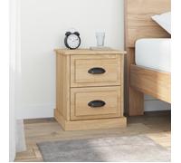vidaXL Tables de chevet 2 pièces 2 tiroirs Chêne Sonoma Bois d'ingénierie 39x39x47,5 cm