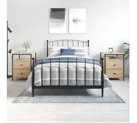 vidaXL Tables de chevet 2pcs chêne sonoma 44x45x60cm bois d'ingénierie 826006