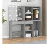 vidaXL Tables de chevet avec lumières LED 2 pcs sonoma gris 50x40x45cm