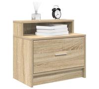 Vidaxl Tables De Chevet Avec Tiroir 2 Pcs Chêne Sonoma 51x31x47 Cm