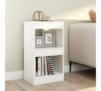 Tables de Chevet et Portes Vitrées 2 pcs, Armoire Latérale avec Compartiment, Table de Nuit, Table d'Appoint, Meuble de Rangement, Moderne, Gris