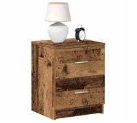 vidaXL Tables de chevet (lot de 2) avec 2 tiroirs bois ancien 40 x 36 x 50 cm 858800