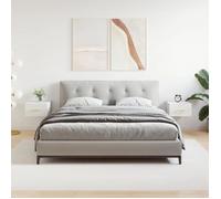vidaXL Tables de chevet murales 2 pcs blanc 35x35x20 cm 829789