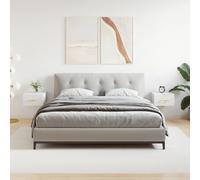 vidaXL Tables de chevet murales 2 pcs blanc 35x35x20 cm 829789
