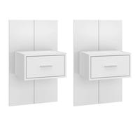 Table de Chevet Murale Chêne Sonoma Table de Nuit Suspendue Chambre vidaXL