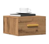 Vidaxl Tables De Chevet Murales 2 Pcs Chêne Artisanal 35x35x20 Cm