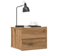 vidaXL Tables de chevet murales 2 pcs chêne artisanal 40x32x30 cm