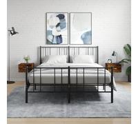 Vidaxl Tables De Chevet Murales 2 Pcs Chêne Fumé 35x35x20 Cm