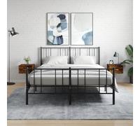 Vidaxl Tables De Chevet Murales 2 Pcs Chêne Fumé 35x35x20 Cm