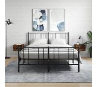 Vidaxl Tables De Chevet Murales 2 Pcs Chêne Fumé 35x35x20 Cm