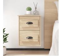 vidaXL Tables de chevet murales 2 pcs chêne sonoma 41,5x36x53 cm 816399
