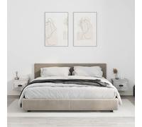 vidaXL Tables de chevet murales 2 pcs gris béton 41,5x36x28 cm