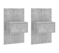 Table de Chevet Murale Chêne Sonoma Table de Nuit Suspendue Chambre vidaXL