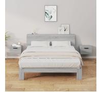 vidaXL Tables de chevet murales 2 pcs Sonoma gris 34x30x20 cm817090