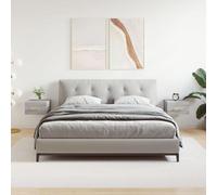 vidaXL Tables de chevet murales 2 pcs sonoma gris 35x35x20 cm