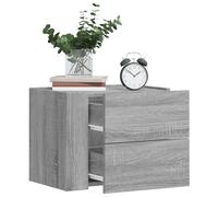 vidaXL Tables de chevet murales 2 pcs sonoma gris 45x30x35 cm