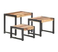 Tables gigognes - VIDAXL - Bois massif - Aspect bois - Contemporain - Design
