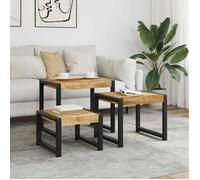 vidaXL Tables gigognes 3 pièces 247404 – Bois massif de manguier
