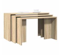 Vidaxl Tables Gigognes 3 Pcs Chêne Sonoma Bois D'ingénierie Marron