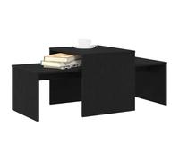 vidaXL Tables gigognes Chêne Noir 100 x 48 x 40 cm Bois d'ingénierie | Rangement malins pour les petits espaces, Bois d'ingénierie qui va tenir le coup,