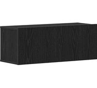 vidaXL Tables TV murales 2 pcs chêne noir 80 x 30 x 30 cm