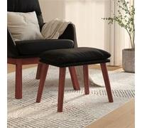 Repose-pied Noir 45x29,5x35 cm Similicuir Pouf Salon Salle de Séjour vidaXL