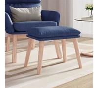 vidaXL Tabouret 45x29,5x35 cm tissu bleu341428 Bleu G