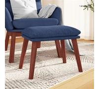 Tabouret 45x29,5x35 cm tissu bleu341461